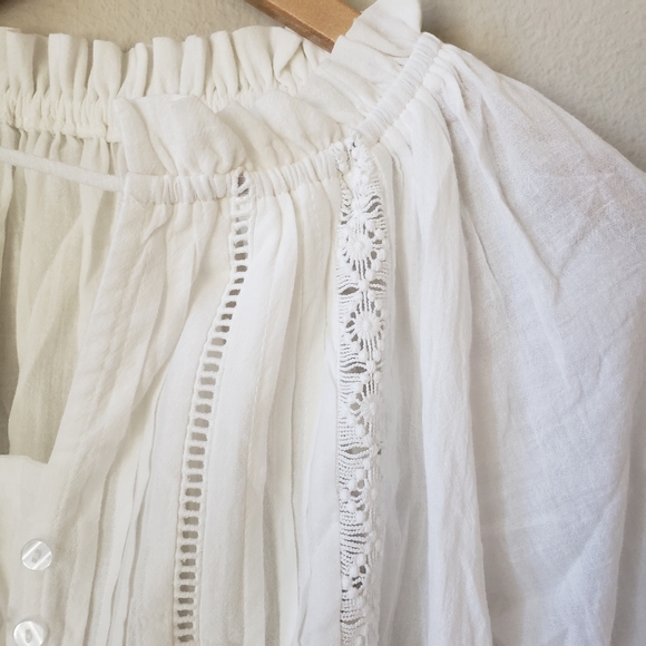 Boho Cotton Peasant Blouse - Picture 8 of 14